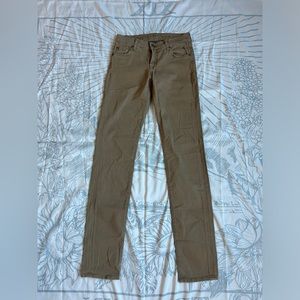 7 For All Mankind; W29 Khaki Jean